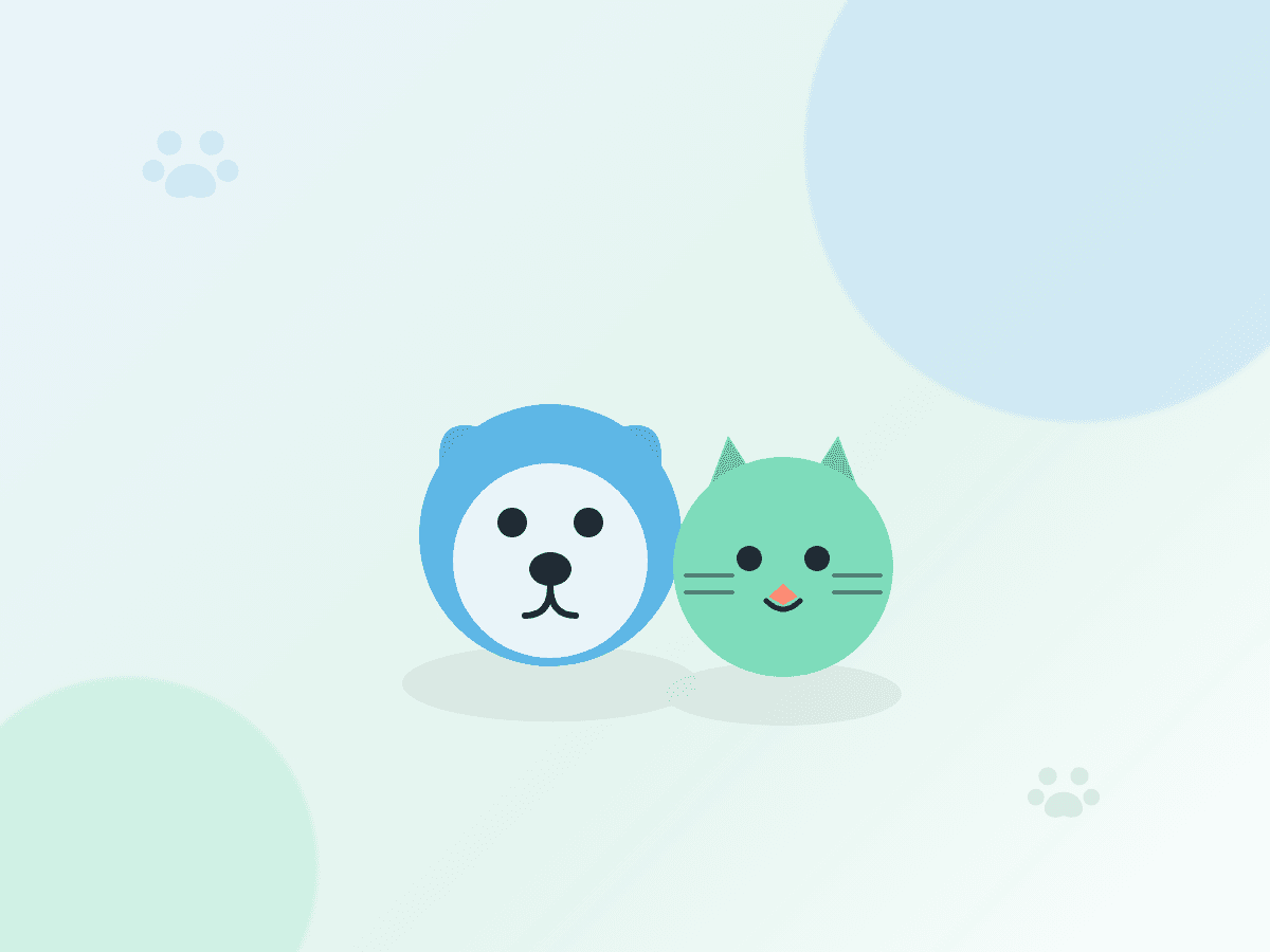A friendly dog and cat resting together